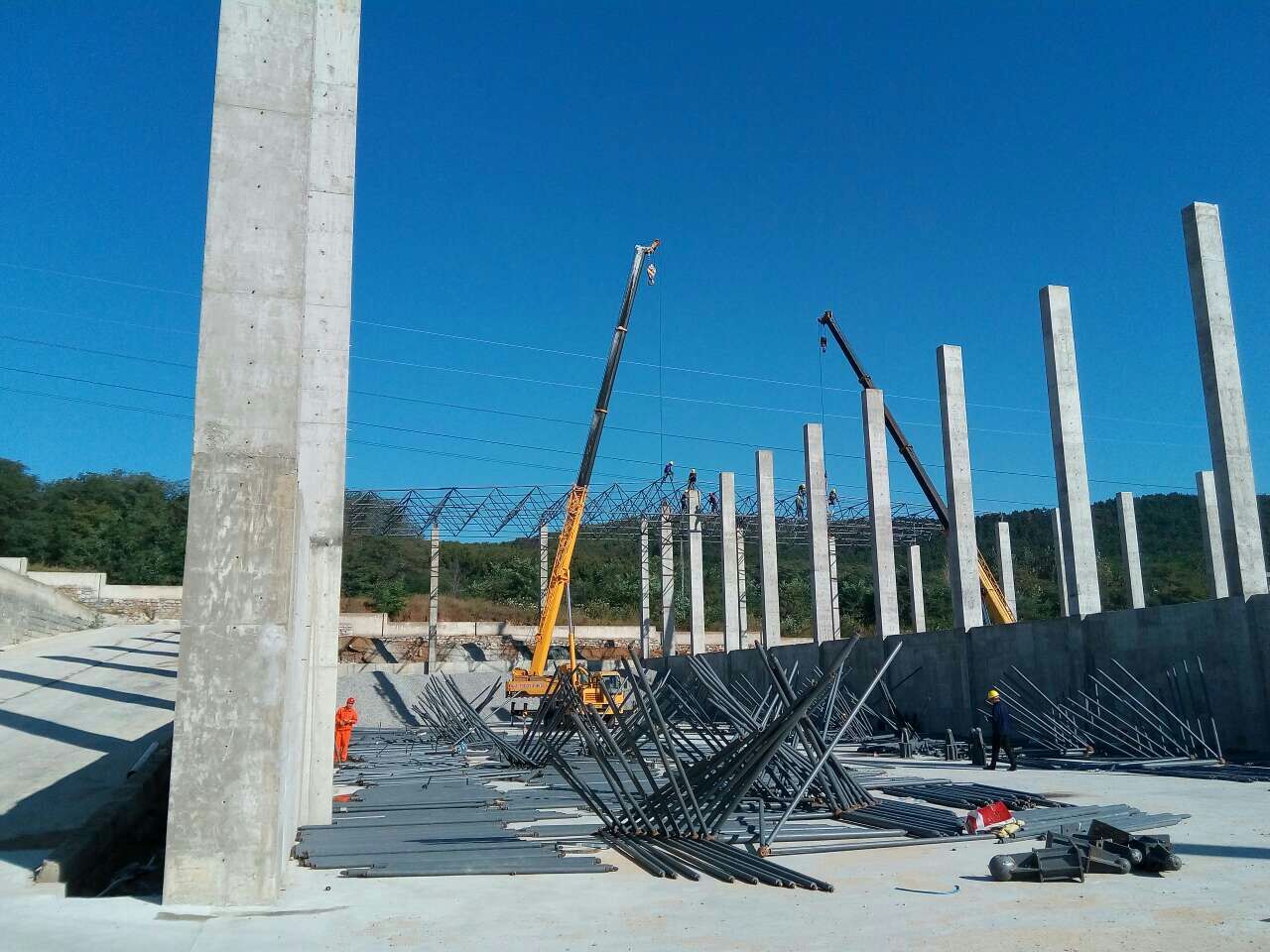 凌源威海搅拌站网架